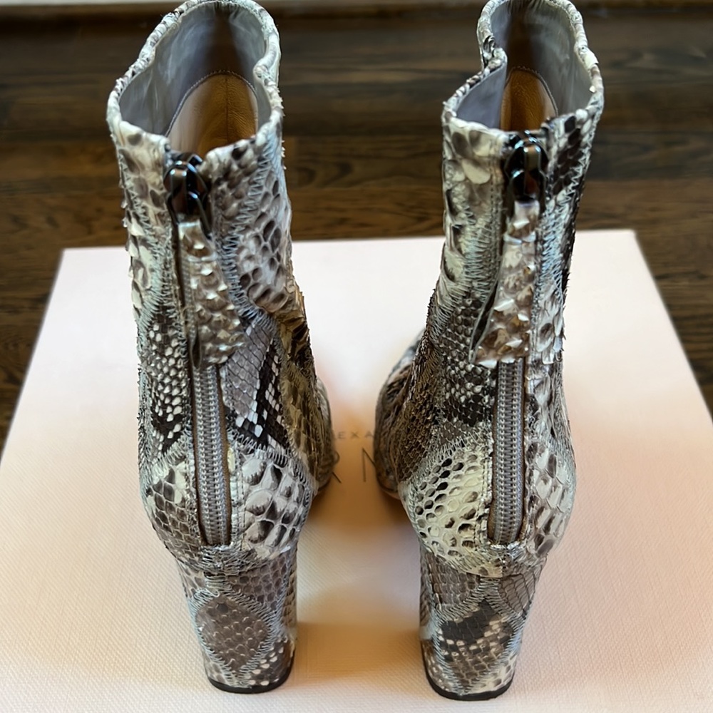Alexandre Birman Zanny Python Booties Size 35 (5) - image 5